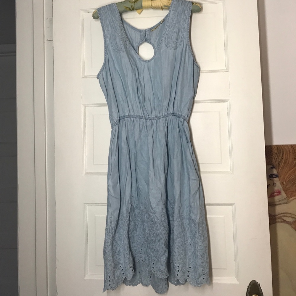DENIM ANTHROPOLOGIE DRESS SLEEVELESS