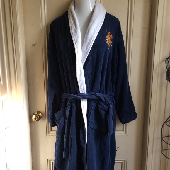 mens polo robe and slippers
