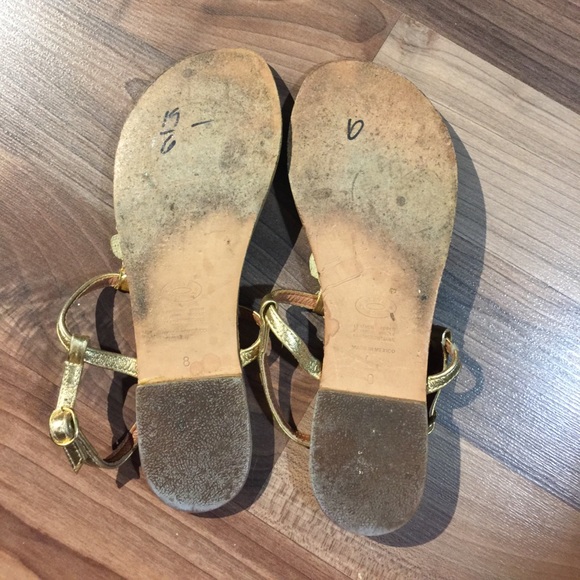 Steve Madden gold leather sandals - Picture 3 of 3