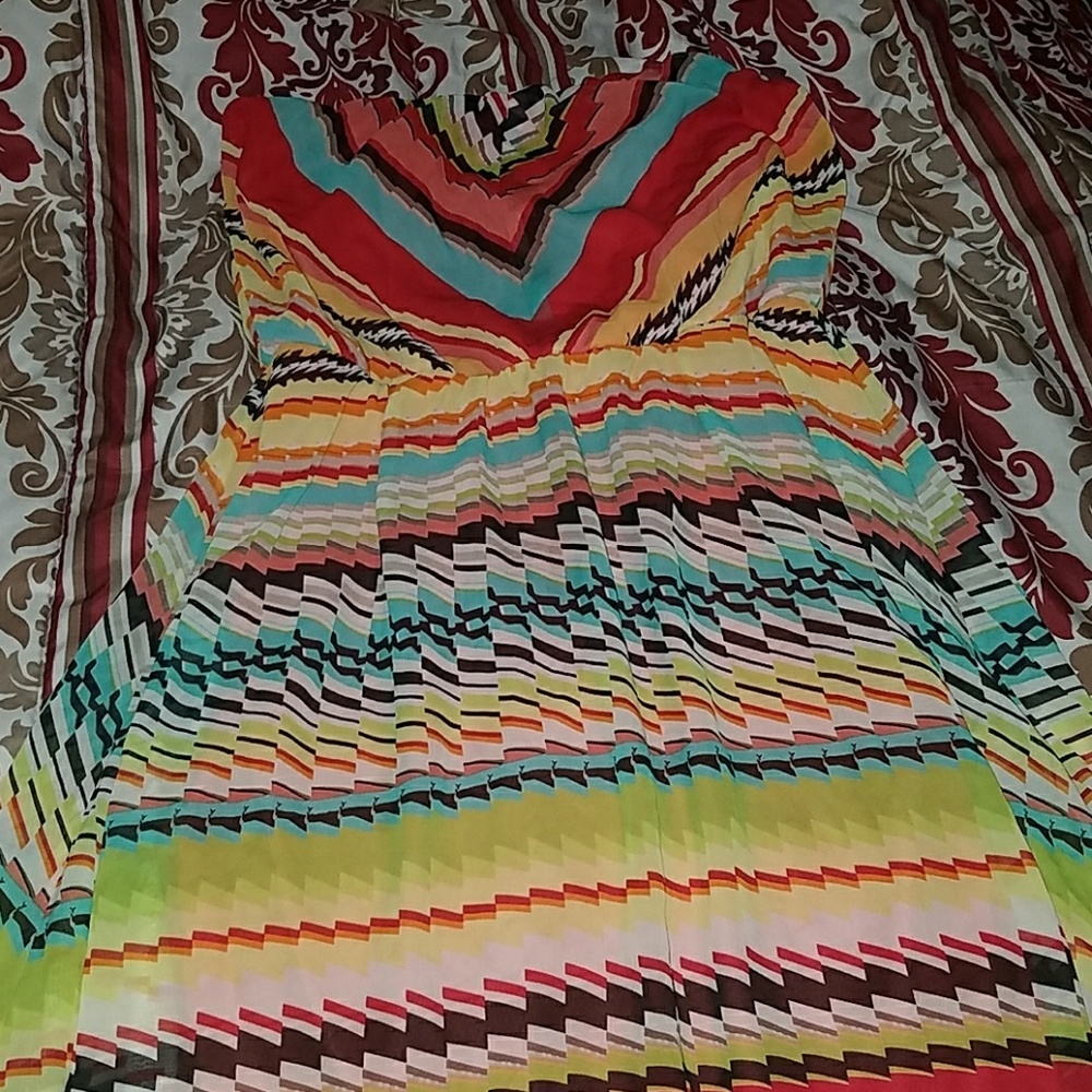 Juniors size 9 Ruby Rox multi-colored dress