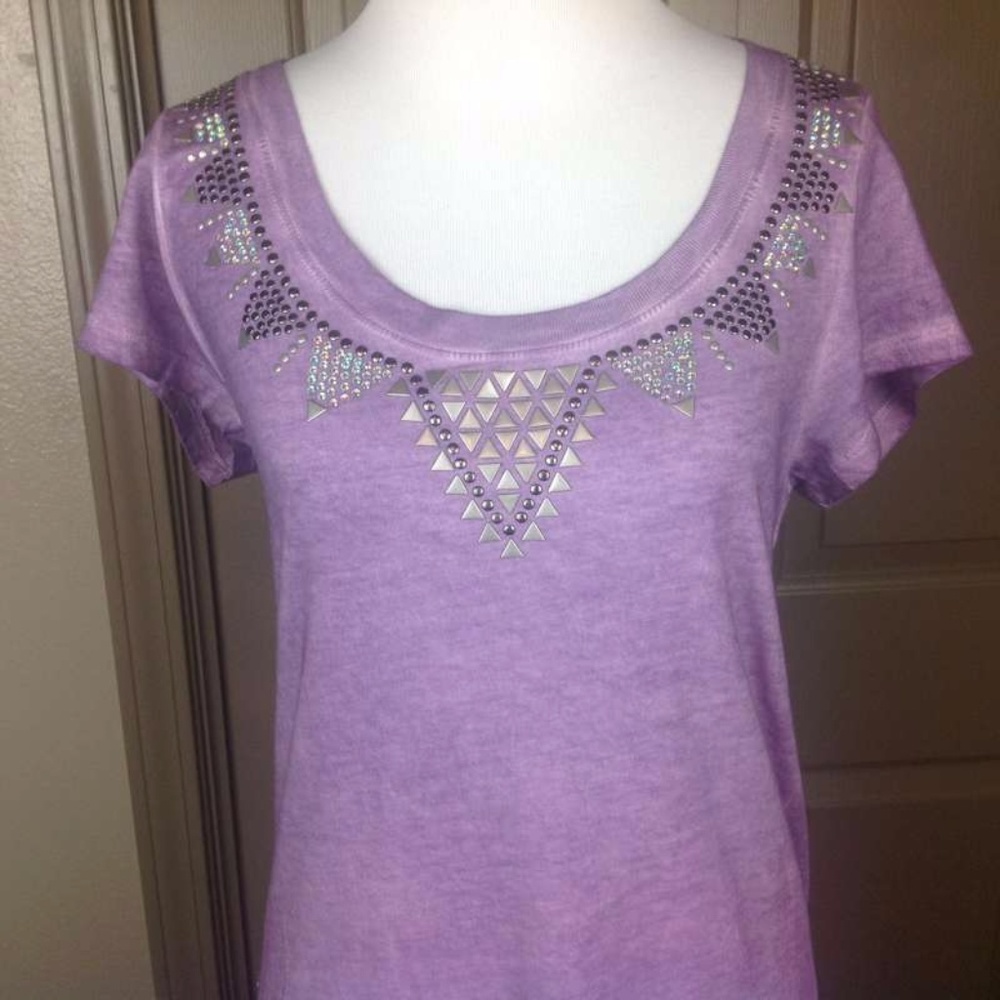 Katydid Top Medium 100% Cotton Studded Rhinestone