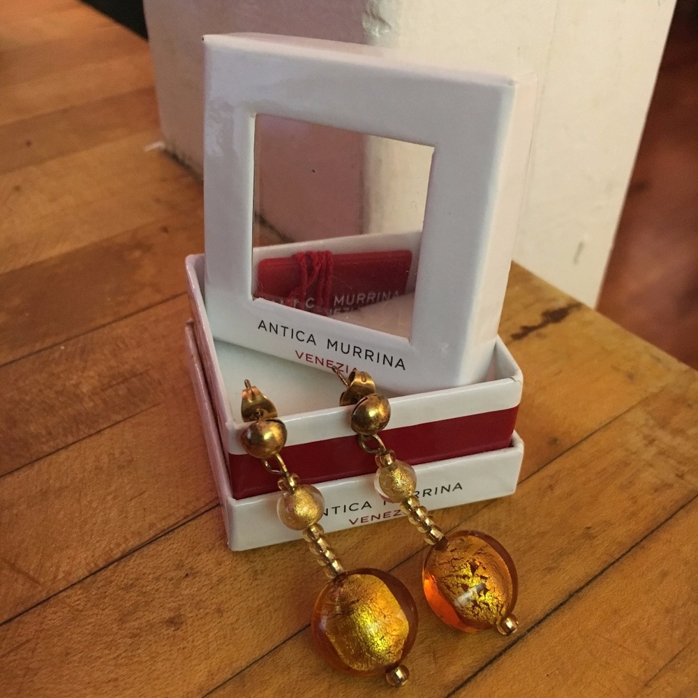 Antica Murrina Amber Orechini Frida Drop Earrings