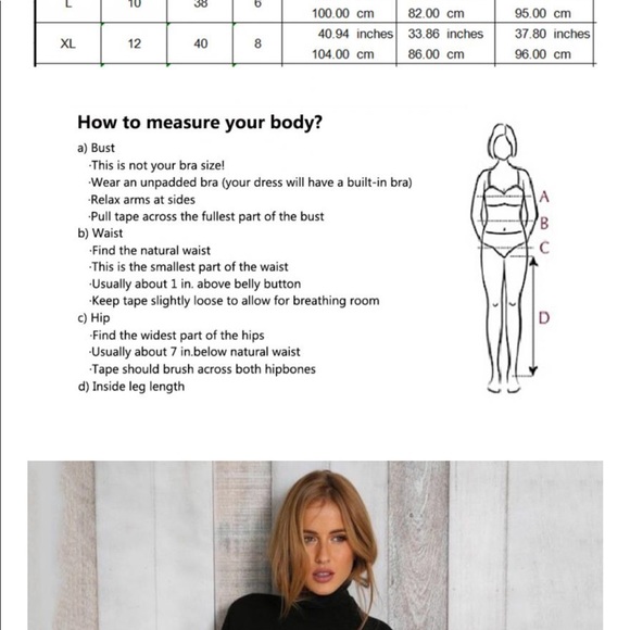 Trendy Stretchy turtleneck black dress - Picture 8 of 8