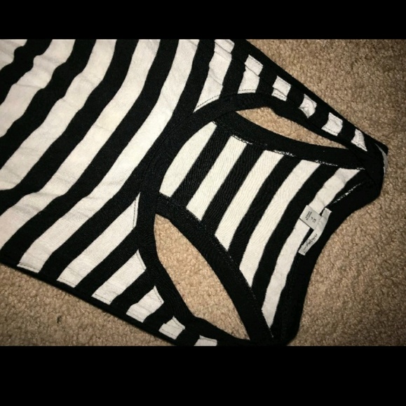 Caslon Black and White Striped Ruched Maxi Dress - Picture 2 of 4