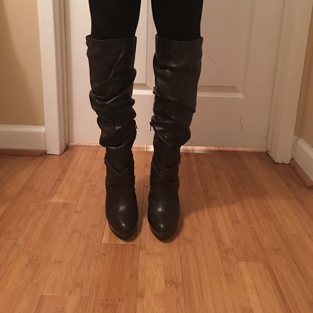 Brown High Heel Boots