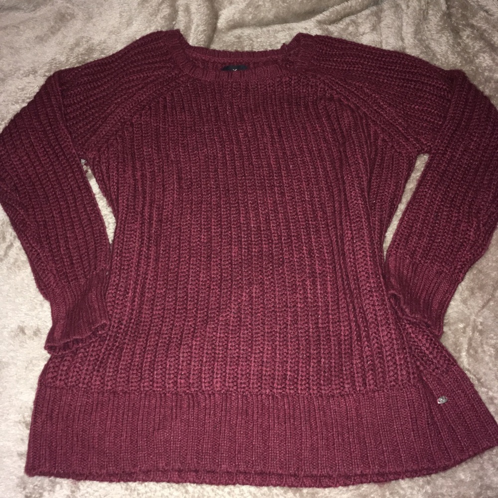 American eagle oversized wine jegging sweater