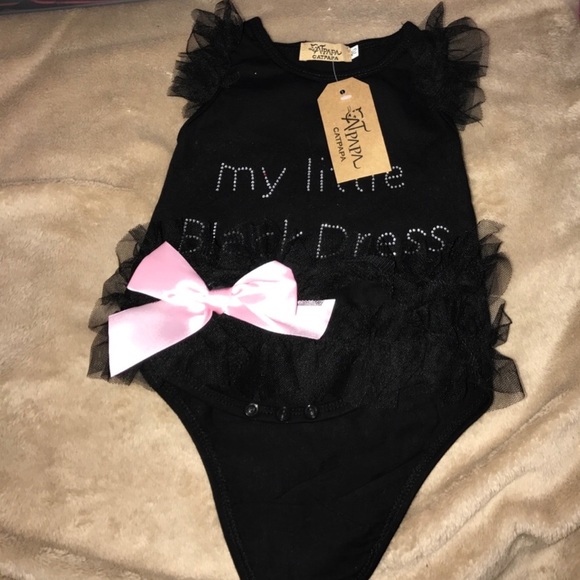 my little black dress onesie