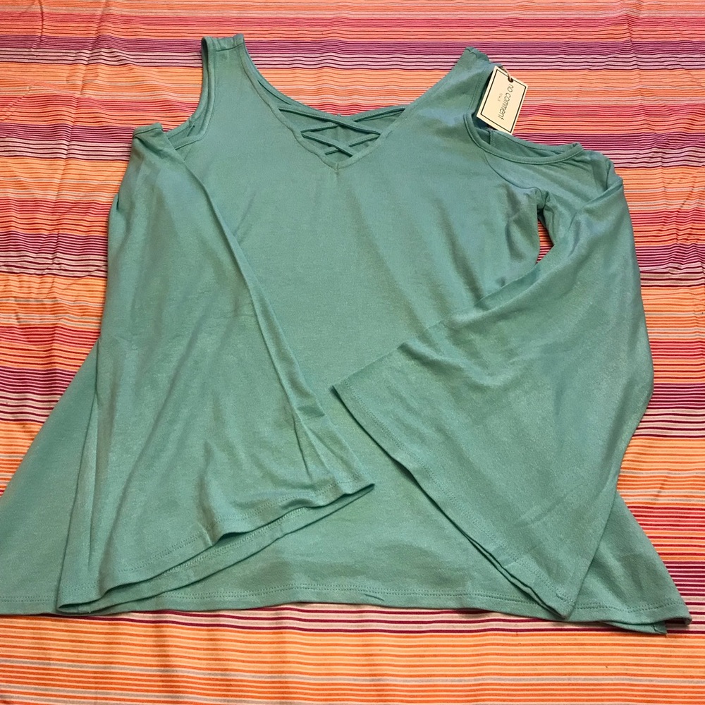 Long Sleeve with peek a boo shoulders