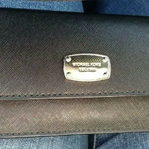 Michael Kors black leather wallet