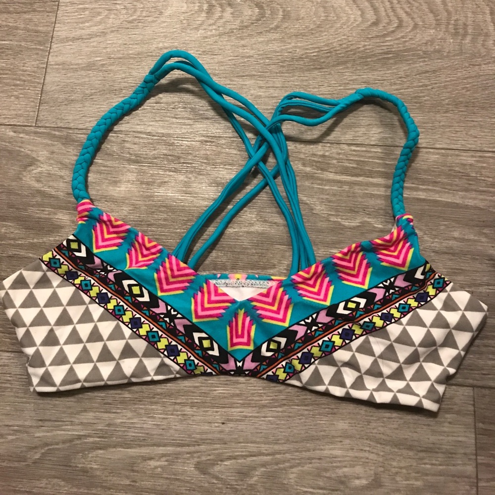 LA Hearts bikini top
