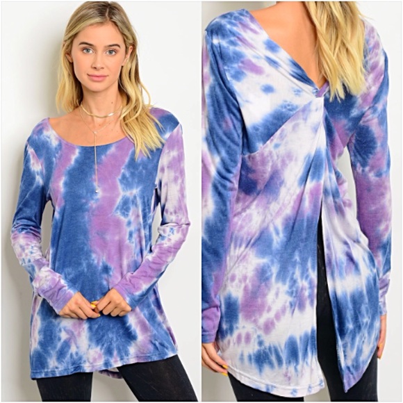 💥HOTSALE💥Gorgeous TieDye Knotted Back Tunic sold - Picture 4 of 6