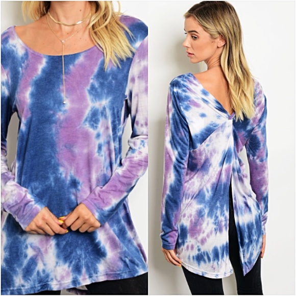 💥HOTSALE💥Gorgeous TieDye Knotted Back Tunic sold - Picture 5 of 6