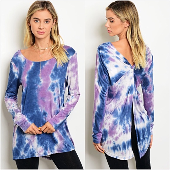 💥HOTSALE💥Gorgeous TieDye Knotted Back Tunic sold - Picture 3 of 6