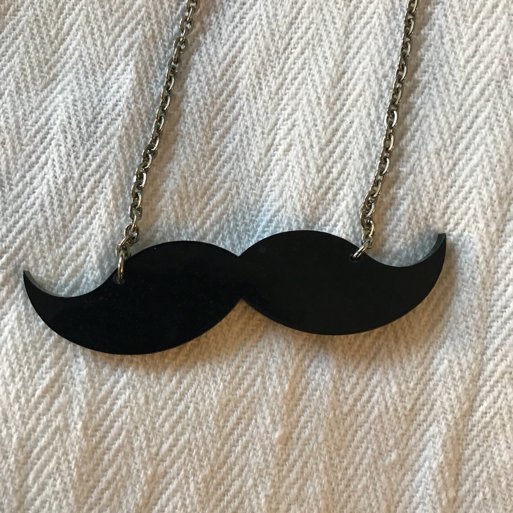 Mustache necklace