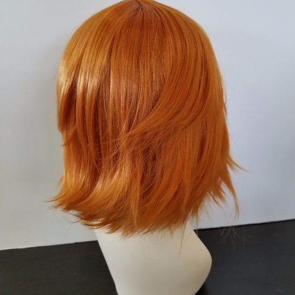 Trendy Burnt Red 100% Heat Resistant Synthetic Wig - Picture 6 of 7