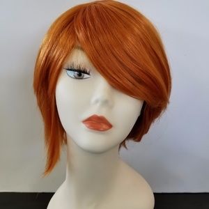 Trendy Burnt Red 100% Heat Resistant Synthetic Wig
