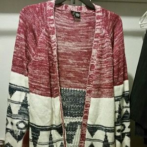 Multicolor knit cardigan