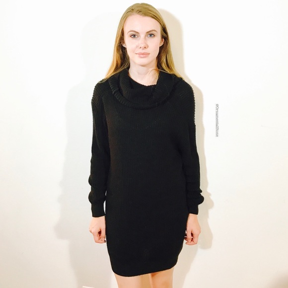 74% off Untitled Dresses & Skirts - UNTITLED JAPANESE KNIT SWTR DRESS SLOUCH NECK #R29 from 