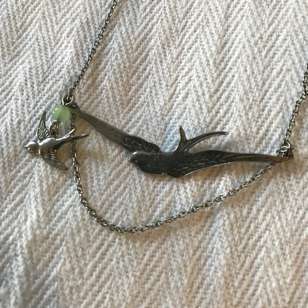 2 birds necklace