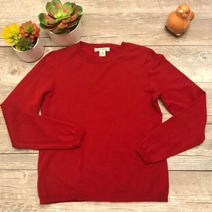 GUC Banana Republic Size M Red Merino Wool Sweater