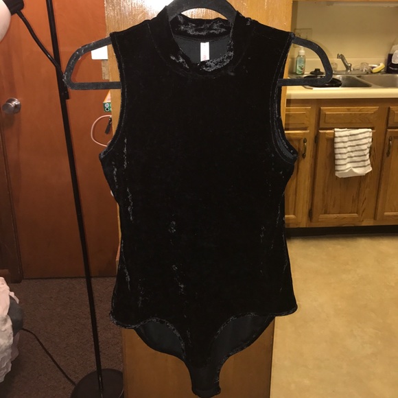 Tops - Black Velvet Bodysuit!
