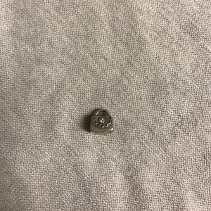Pandora purse charm with pink gem