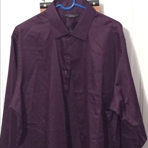 Men's Geoffrey Beene Fitted Purple Dress Shirt
