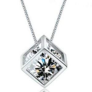 Necklace- crystal cube