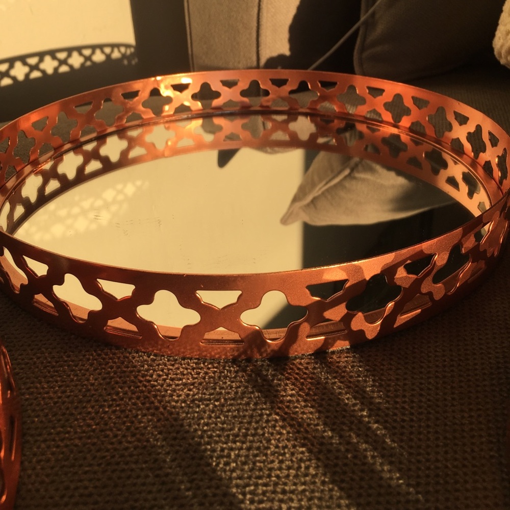Copper mirror trays