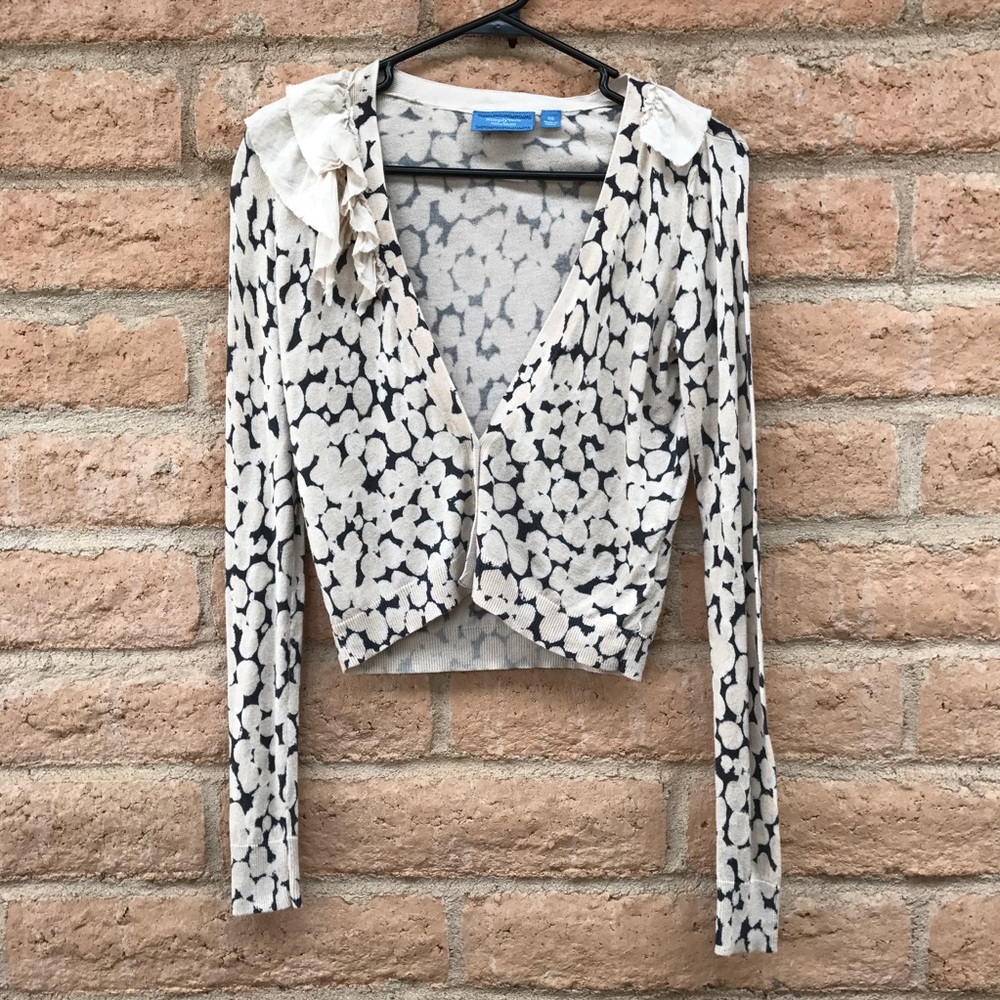 Simply Vera Wang Ruffled Cardigan