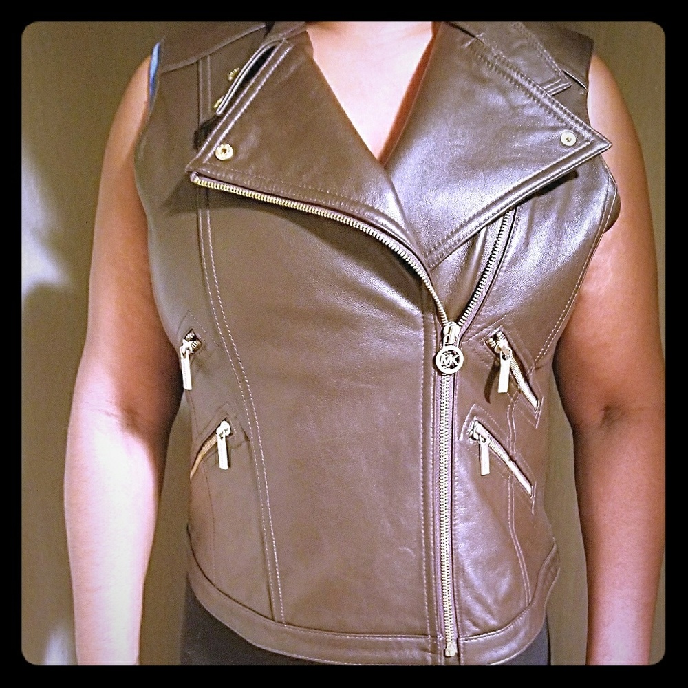 Lambskin Michael Kors vest - Picture 2 of 6