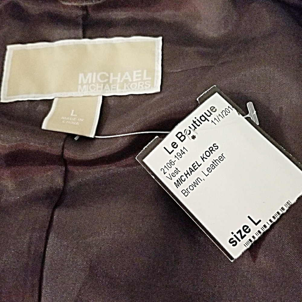 Lambskin Michael Kors vest - Picture 5 of 6