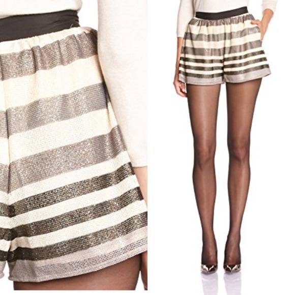 BCBGirls Pants - BCBGeneration Women's Striped Mesh Shorts