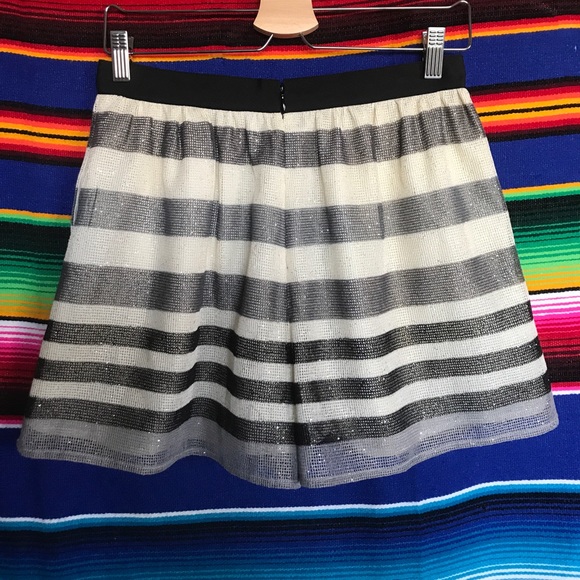 BCBGeneration Women's Striped Mesh Shorts - Picture 7 of 8