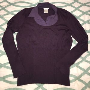 Purple Worthington sweater shirt - Sz. L