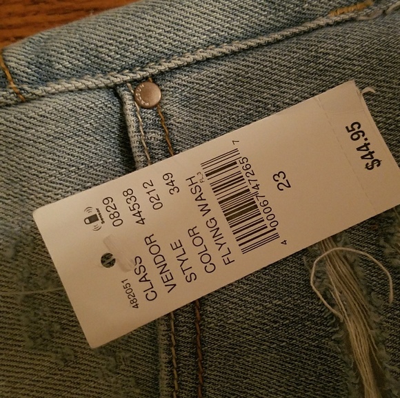 PacSun High Rise Ripped Jean Shorts - Picture 3 of 4