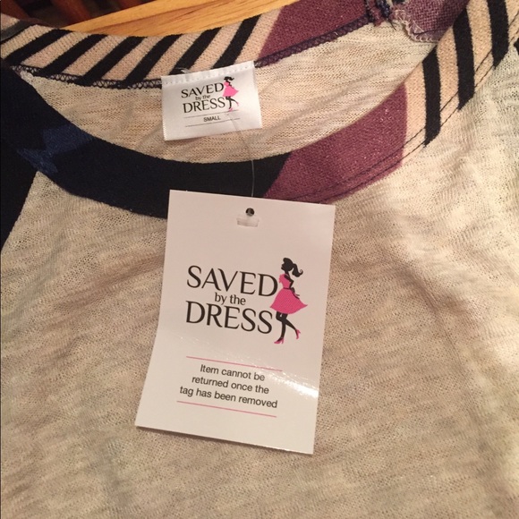 Long Sleeve Top with Striped on Sleeves - Picture 3 of 5