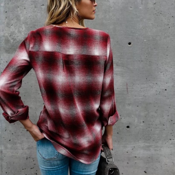 KLHOE | V-Neck Lace Up Top - Picture 5 of 8