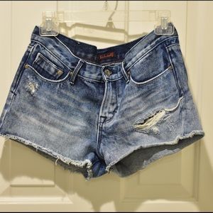 Distressed Short Jean Shorts, Never Worn!