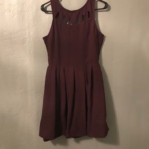 Burgundy dress