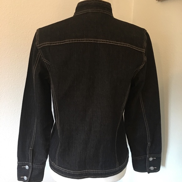 CAbi Dark Wash Denim Jacket sz Small - Picture 3 of 5