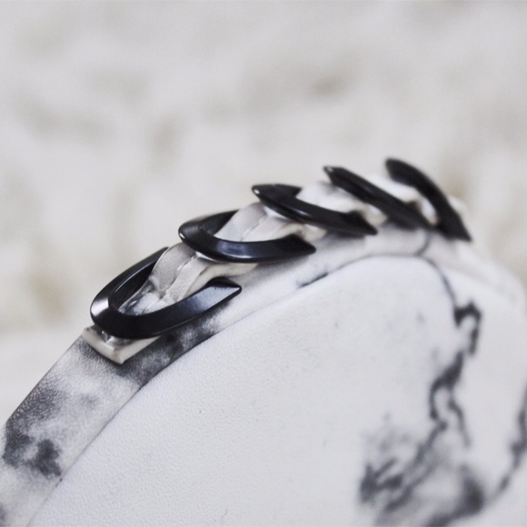 NEW | Accessories | White Marble Leather Clutch - Picture 3 of 4