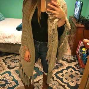 Knitted Cozy Fall Wrap