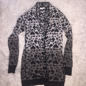 NWOT-Ombré print sweater Cardigan