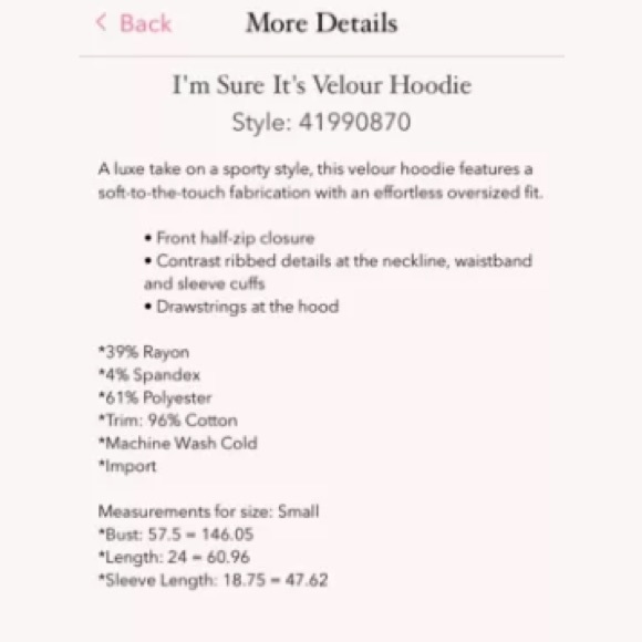 🍁SOLD🍁 FREE PEOPLE I'm Sure It's Velour Hoodie - Picture 8 of 8