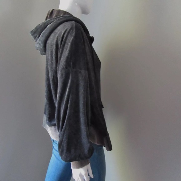 🍁SOLD🍁 FREE PEOPLE I'm Sure It's Velour Hoodie - Picture 5 of 8