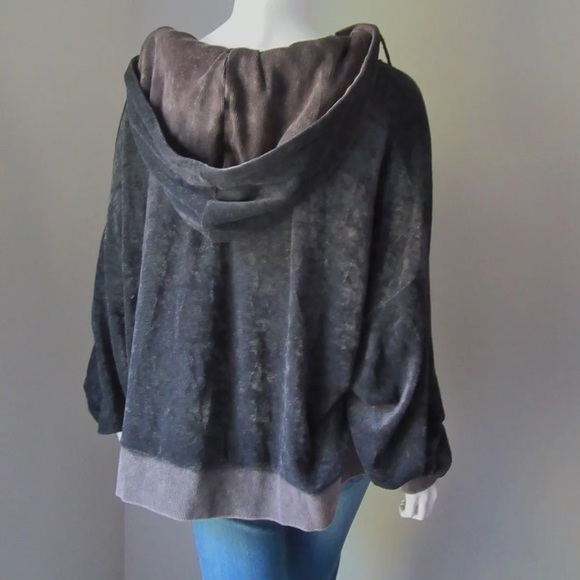 🍁SOLD🍁 FREE PEOPLE I'm Sure It's Velour Hoodie - Picture 6 of 8