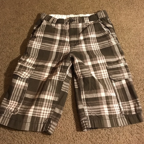 Old Navy Other - Boys Old Navy Plaid Cargo Shorts Size 14