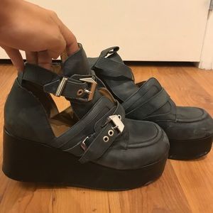 Bad Ass Jeffrey Campbell Platform Cutout Creepers