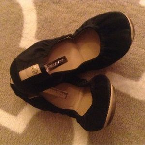 BCBG Black Foldable Flats